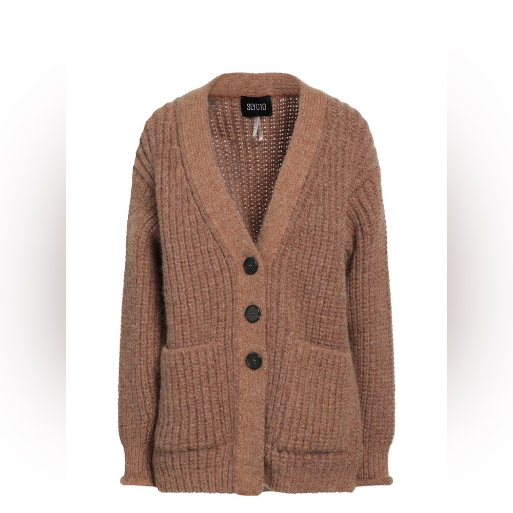 Oversized brown cardigan